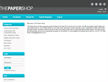 Tablet Screenshot of papershop.co.za